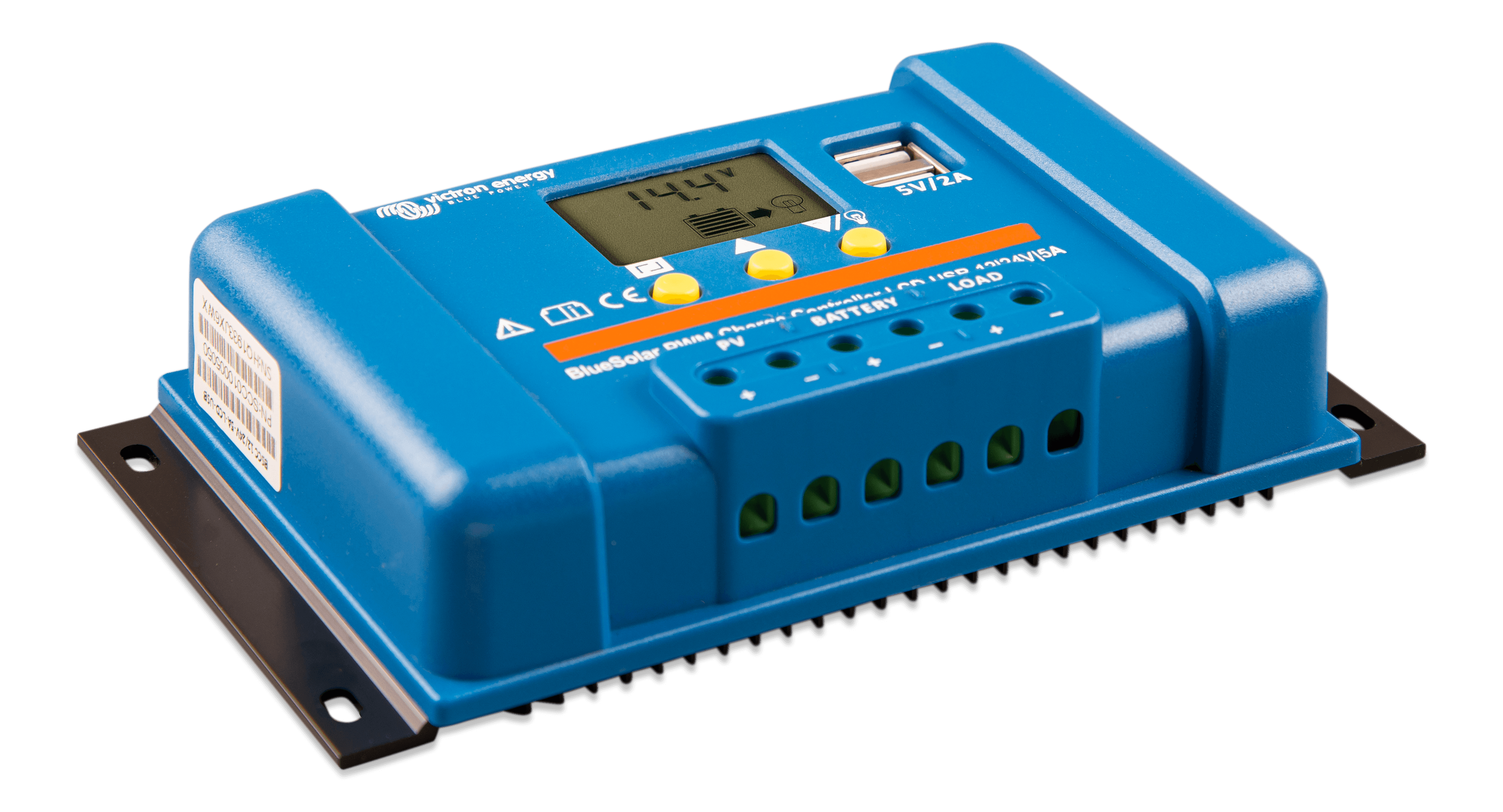 BlueSolar PWM Charge Controller LCD USB 12/24V-5A (right) thumbnail
