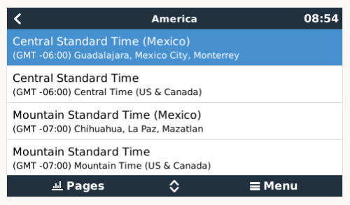 timezones