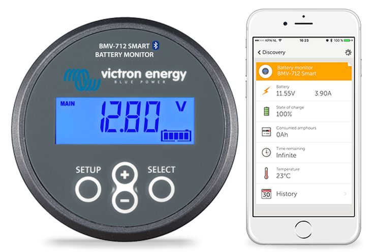 Victron Energy Battery Monitor Digital Watt Voltage Current Power Meter Battery Monitor Temperature sensor for BMV-702-712