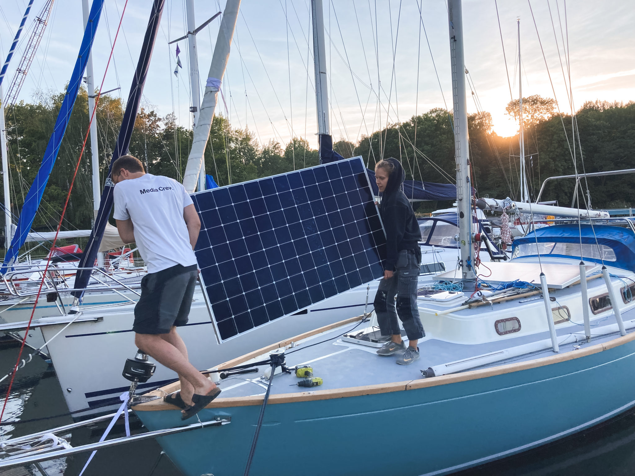 Solarpowered sailing around the world Victron Energy