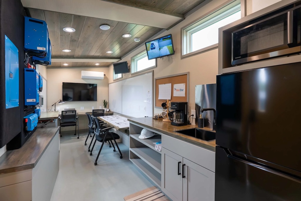 Giant Caterpillar installs site offices to increase green consumption