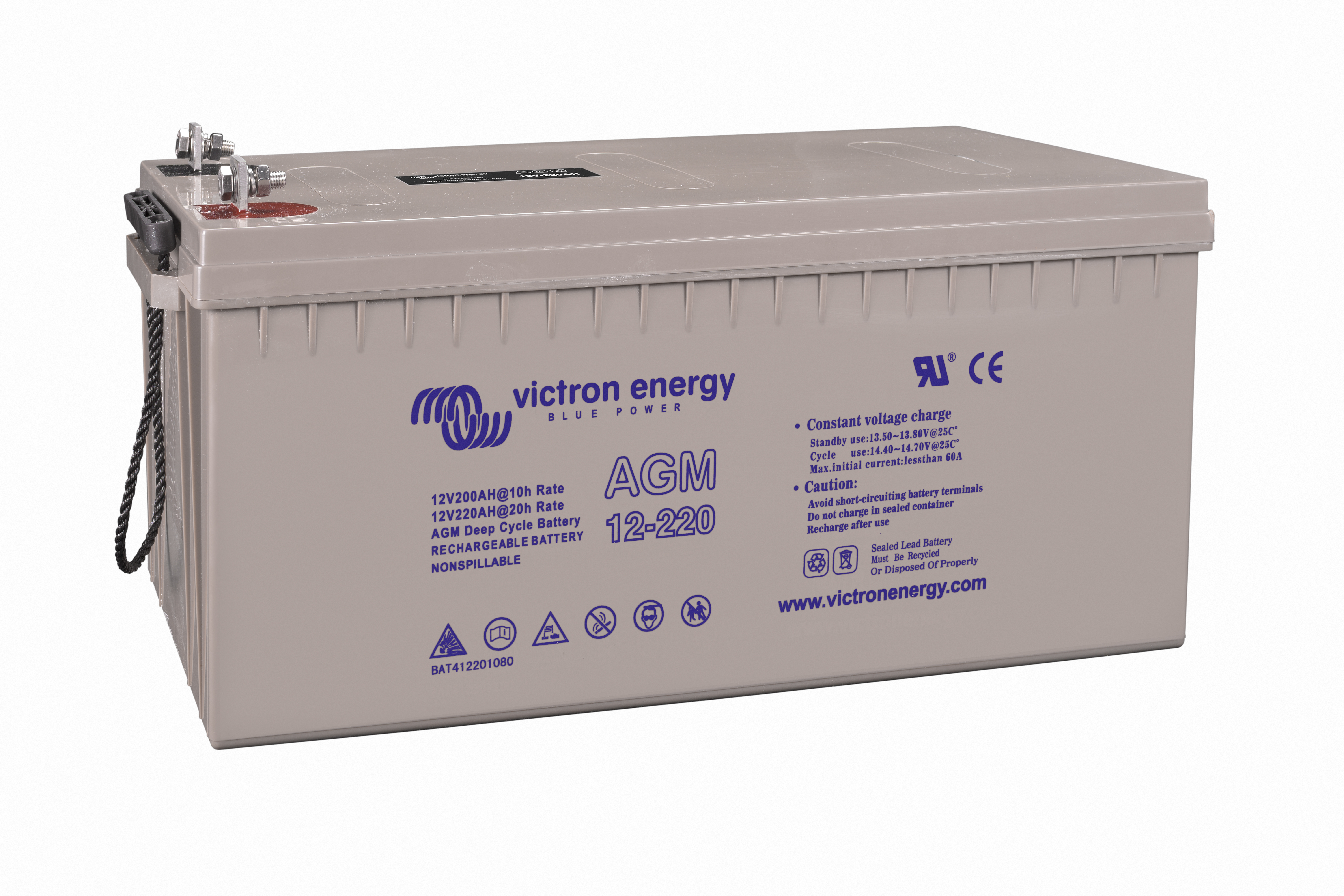 Victron Batterie AGM 12V, 200Ah Telecom (20h) - Batteries Smart Energy Shop  - Specialist in Victron Energy and Fischer Panda hybrid energy