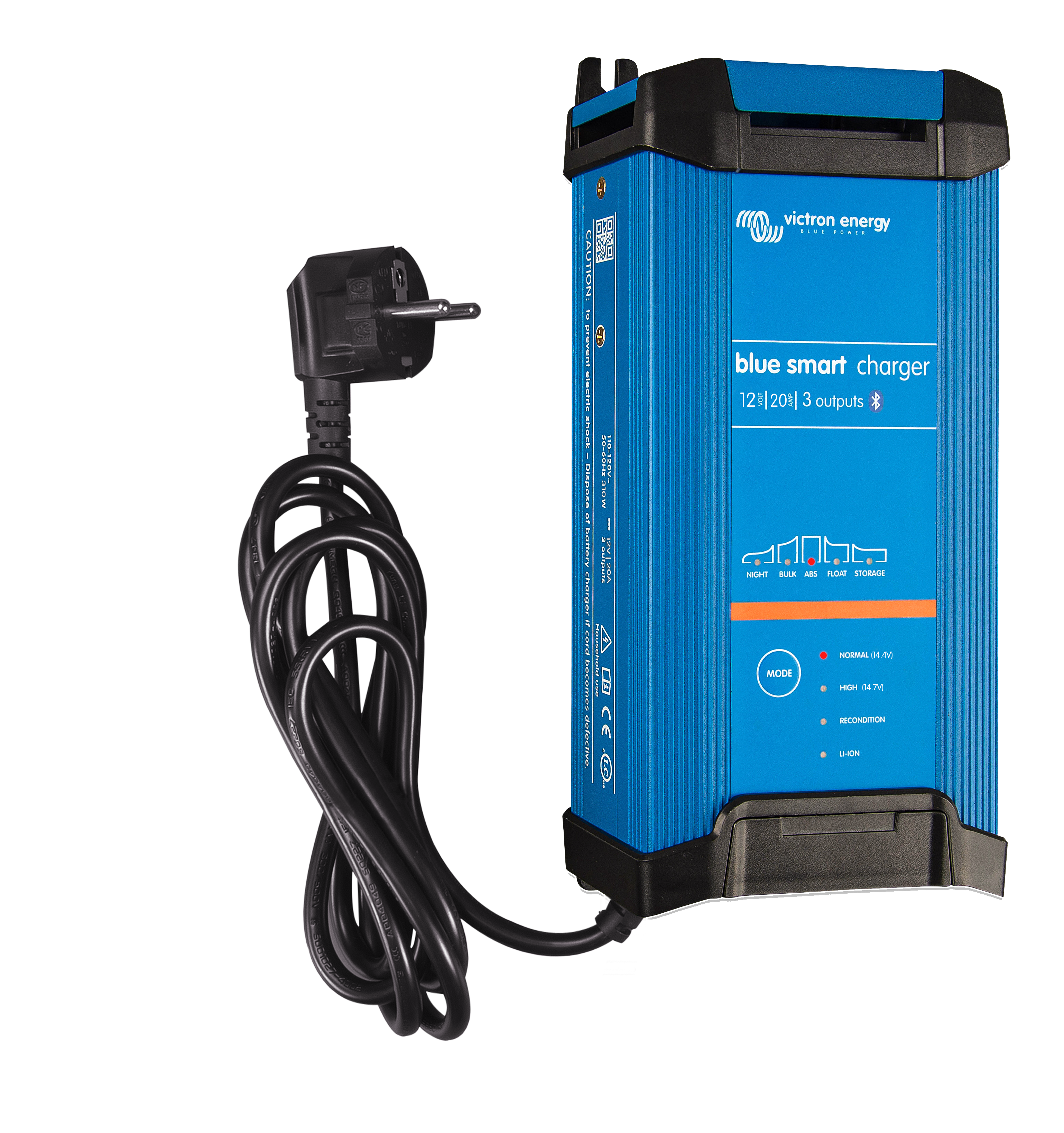 Chargeur 220 volts de batterie LiFeP04 12 Volts/20Ah