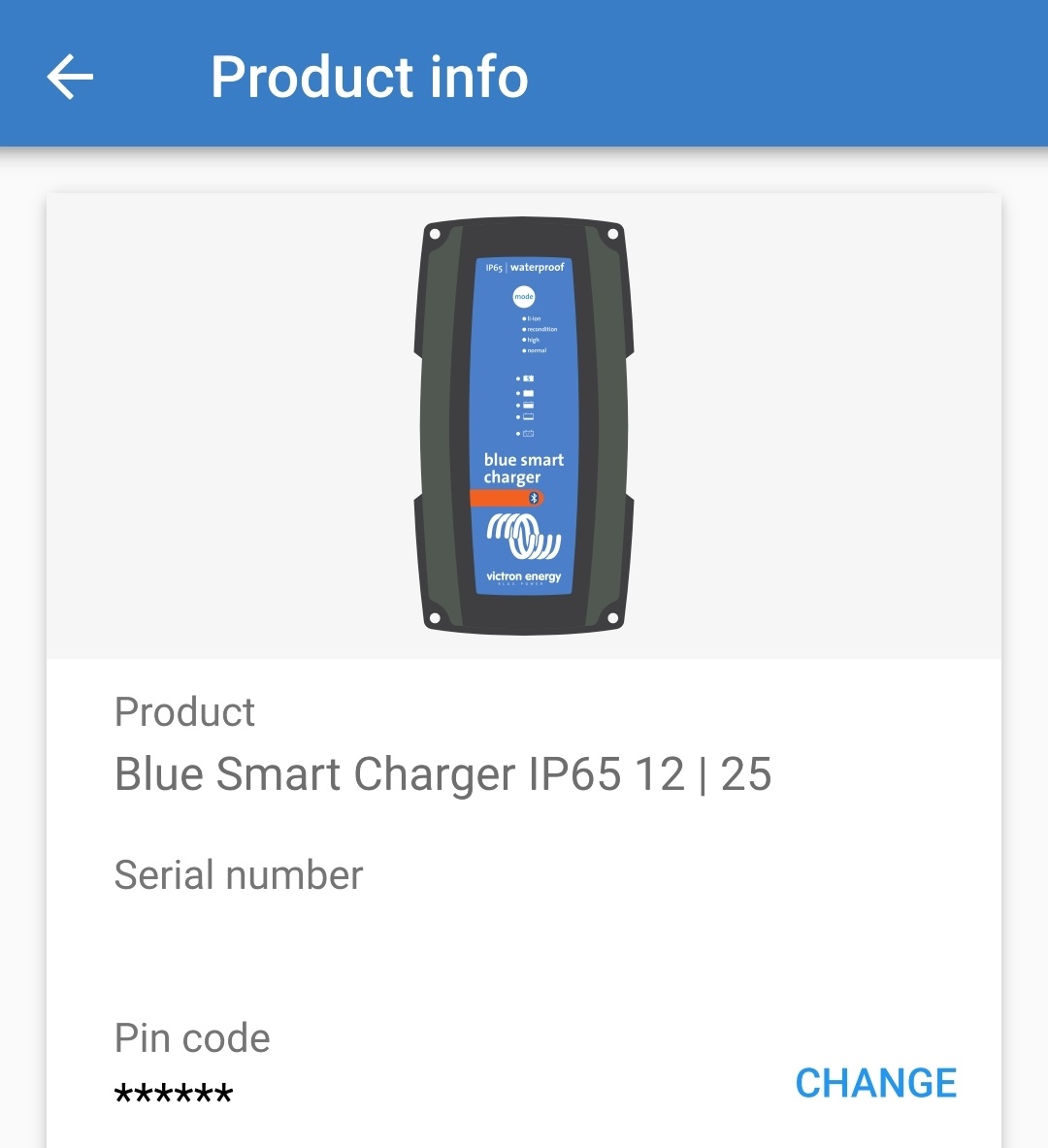Blue SMART Charger IP65 12V 7A, Pb and Li-ion Victron Energy