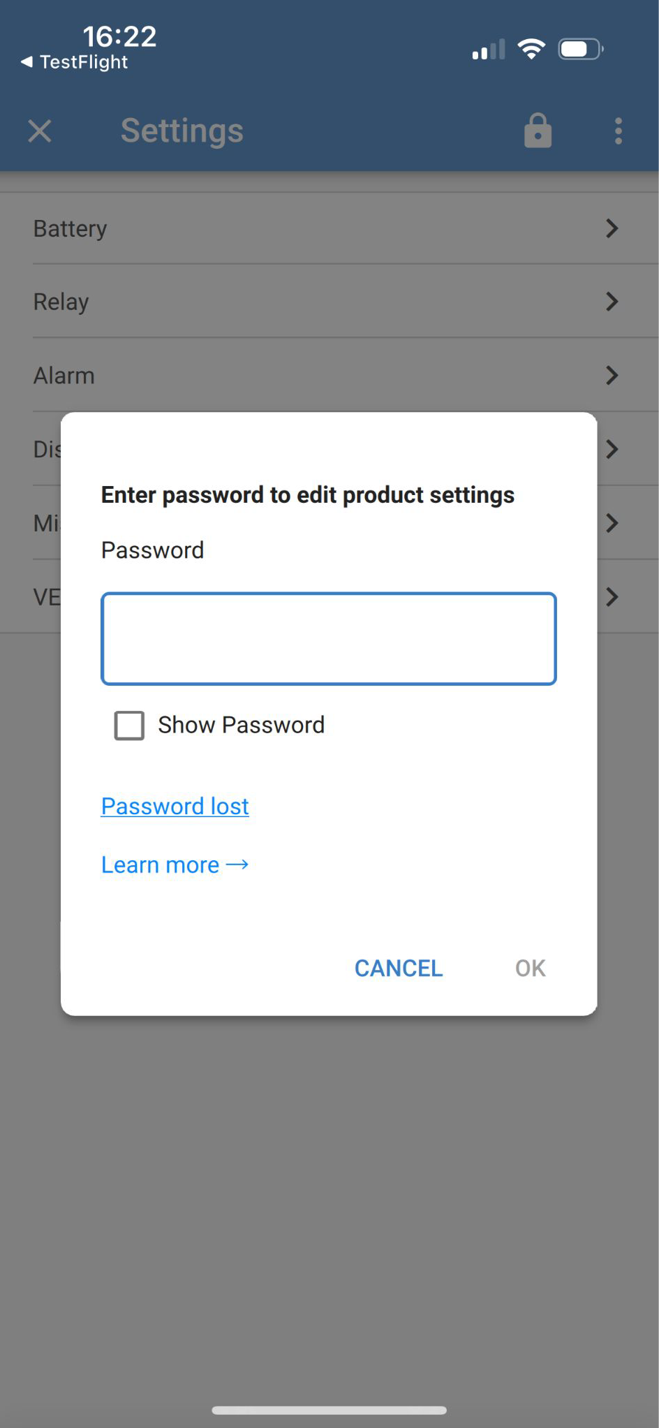 VictronConnect_Settings_Lock_Enter_Password.png