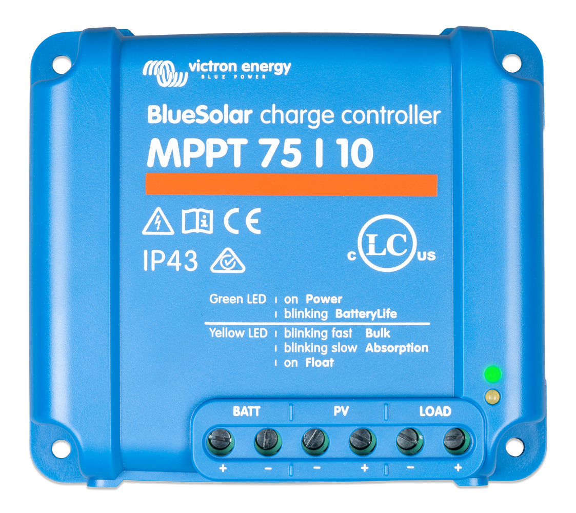 and up to 75V 24V Victron BlueSolar MPPT 75/15 15A Solar Charge Controller for Solar Panels up to 220W / 440W 12V