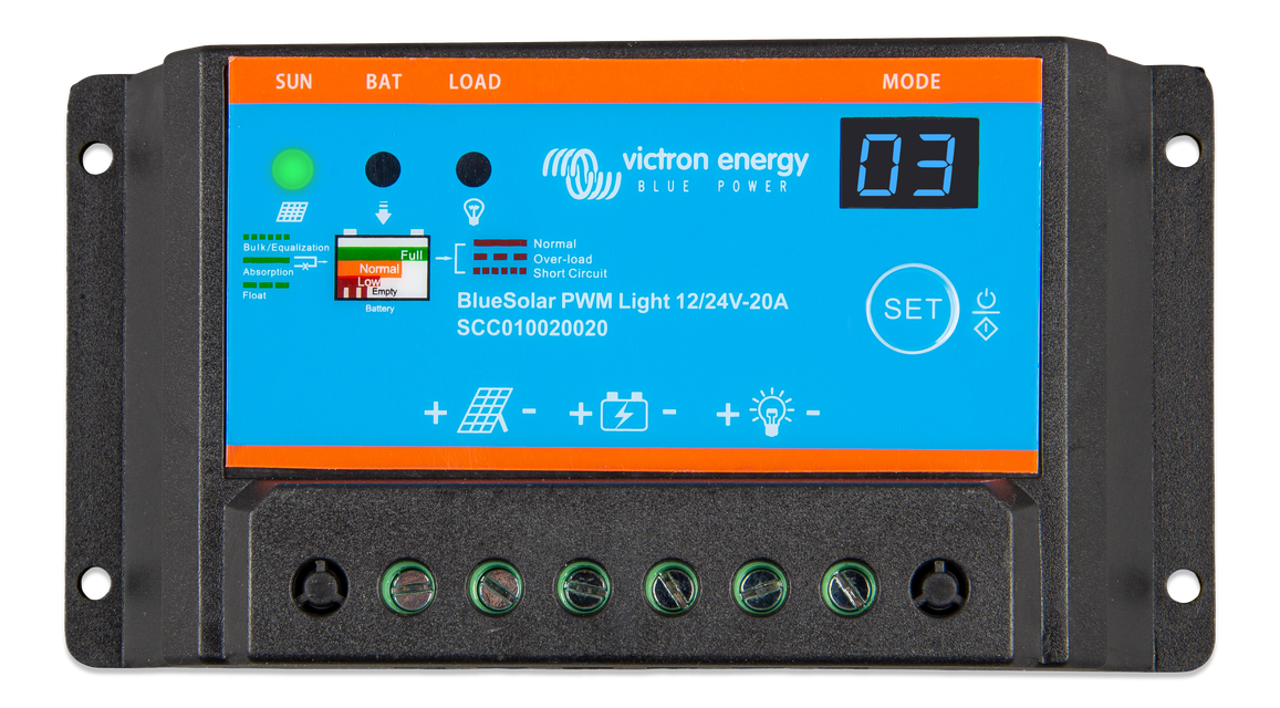 Victron Energy - Régulateur solaire PWM 30A LCD&USB - 12/24V