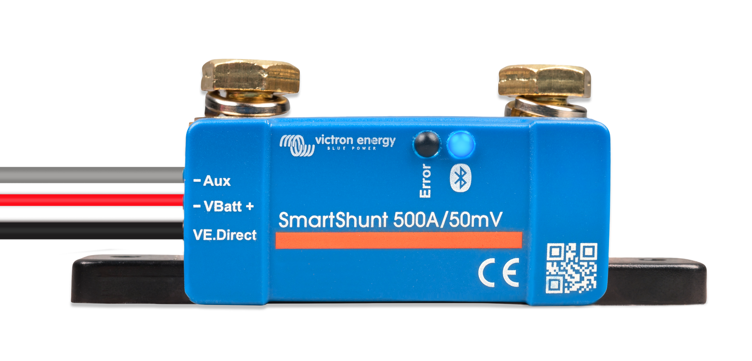 Victron SmartShunt 500A / 50mV - Bluetooth Battery Shunt (SHU050150050) -  Solar Batteries Online