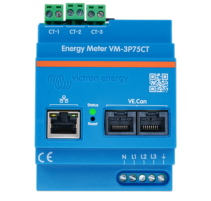 Contadores de energía VM-3P75CT, VM-3P5A, ET112, ET340, EM24 Ethernet y EM540