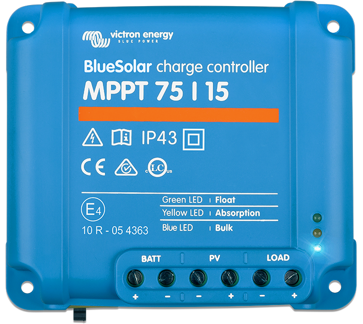 BlueSolar MPPT 75/10, 75/15 & 100/15 (12 / 24 Volt + load output 